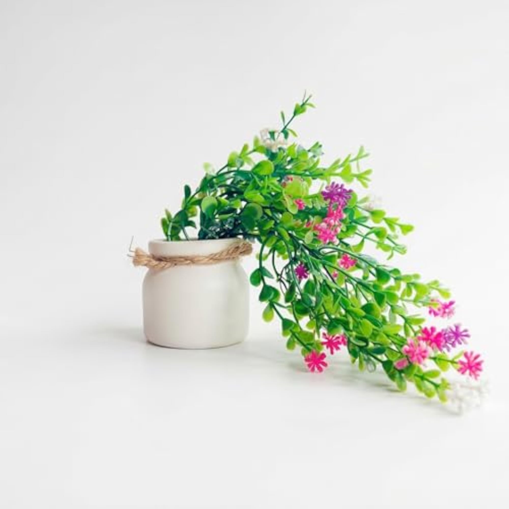 Artificial Vine Plant with Multicolor Pot, 30 cm Height